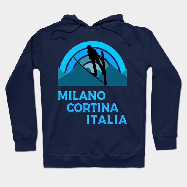 Milano, Cortina, Italia Hoodie by Blended Designs